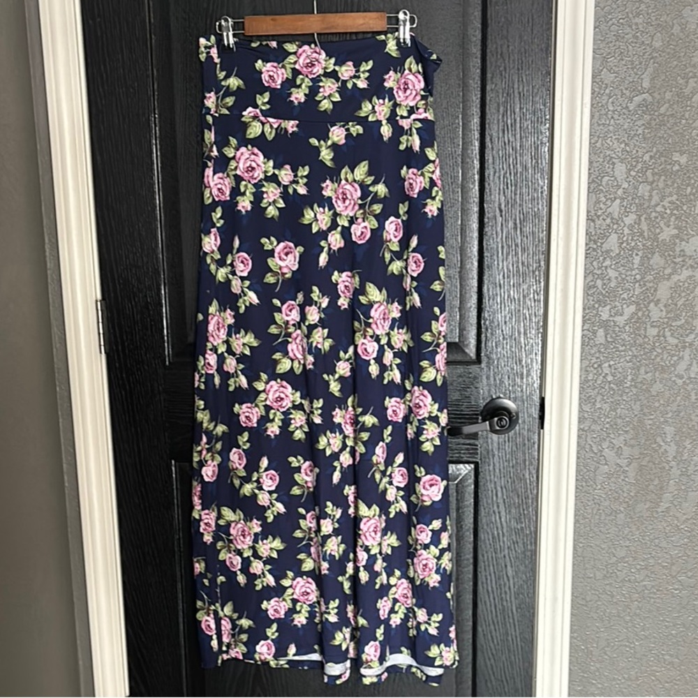 Piphany Pink and White Ruffled Maxi Pencil Skirt for Casual Wear